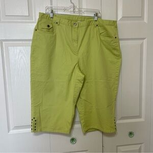 Ruby Rd Favorites Women’s capris size 20W green